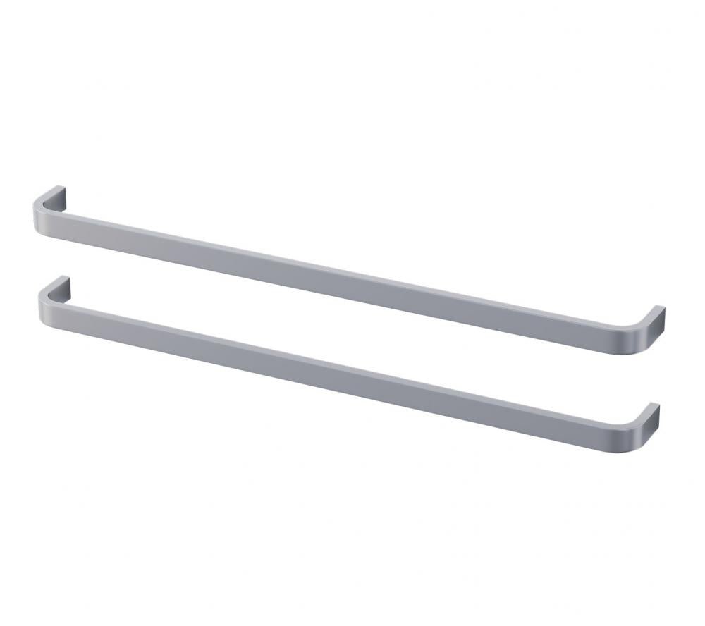 greb M - 2 stk, 40 cm, børstet aluminium - HomeTomato - 07-040-11-67-00 - 8595677133271