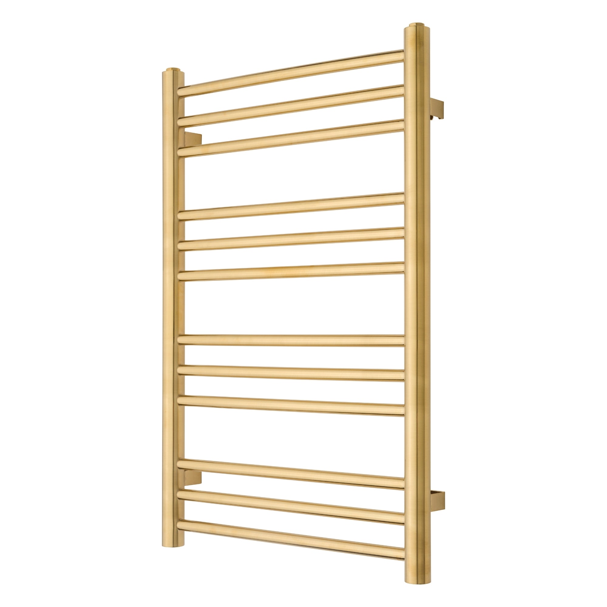 Håndklædetørrer Til El og Fjern- / Centralvarme PLUS 12-500 vandret, Børstet Messing - HomeTomato - 1075 - 5704263990850