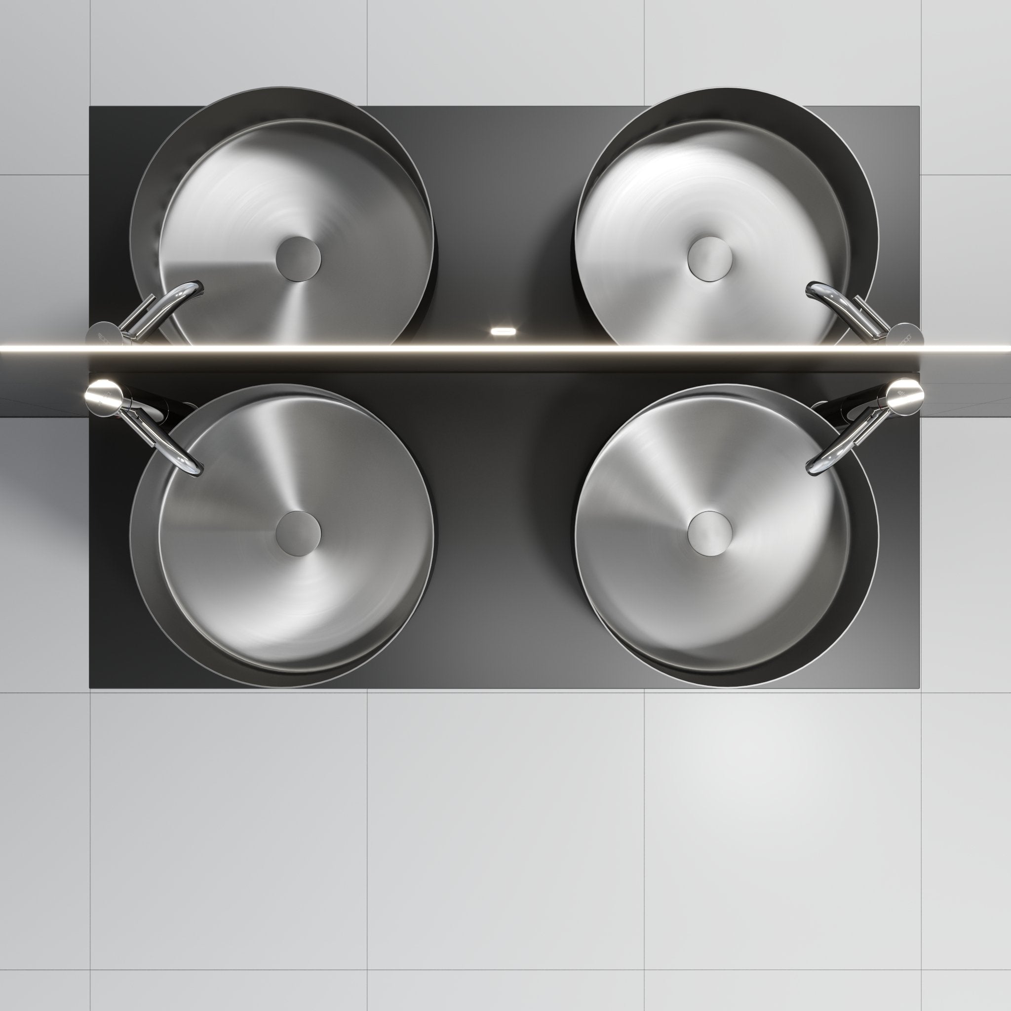 Kompaktlaminat Bordplade, Sort - HomeTomato - 06-060-30-02-00 - 8595677134438