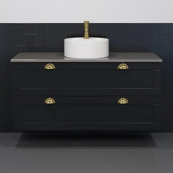 New York Badmøbelsæt M. Vikedal Vask, Sæt 1 - HomeTomato - Badmøbelsæt New York med fritstående vask 120 cm, mat sort -