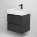 Stockholm Badmøbelsæt M. Trysil Vask, Mat Sort - HomeTomato - 73-060-06-02-00 - 8595677127034