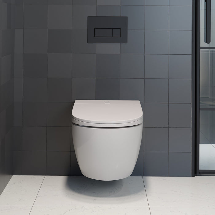 Væghængt Fjæll duschtoilet inkl. soft-close toiletsæde, uden skyllekant, 5 års garanti - HomeTomato - 21-040-02-11-07 - 8595677141849