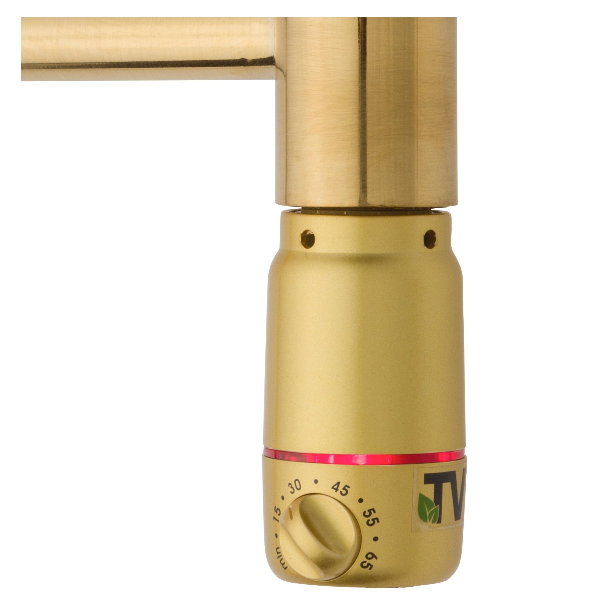 Varmelegeme til vandbåren Håndklædetørrer ved el-tilslutning, Børstet Messing - HomeTomato - 1078 - 5704263990874