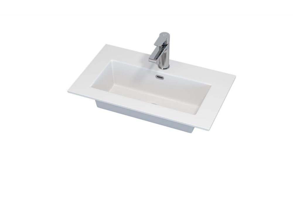 vask - 60 cm, Haraldslund, Slimline, mat hvid - Solid Surface - HomeTomato - 06-060-80-01-00 - 8595677135626