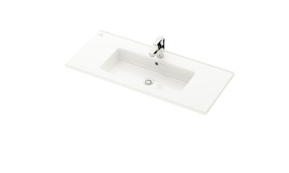 vask - 80 cm, Lillehammer, Slimline, hvid porcelæn - HomeTomato - 06-080-06-11-00 - 8594175641561