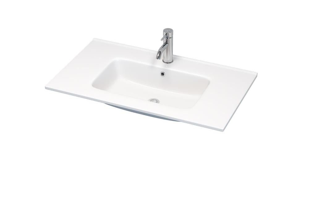 vask - 80 cm, Lillesand, standard, hvid porcelæn - HomeTomato - 06-080-27-11-00 - 8595677133608